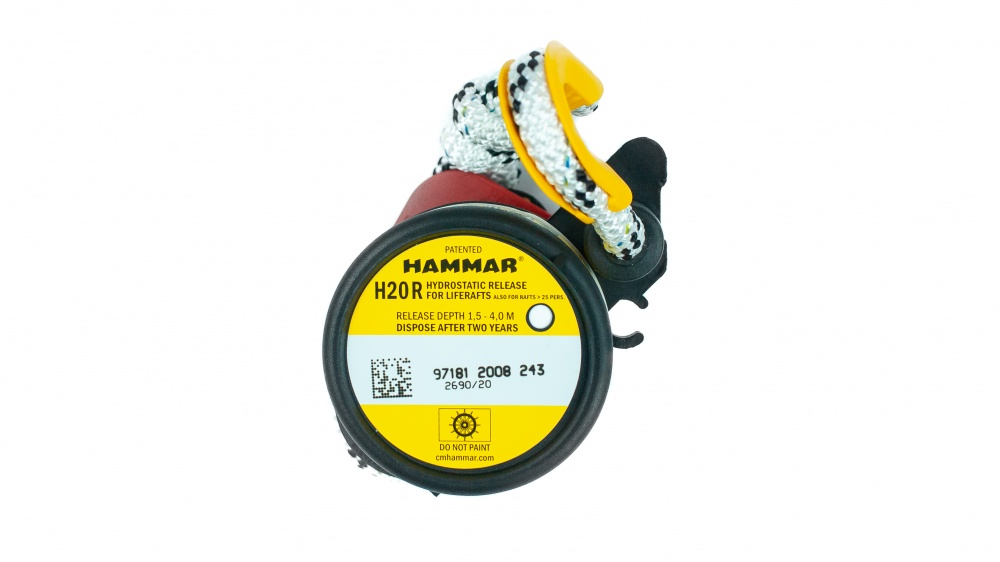 Hydrostatic release unit Hammar H20 for liferafts  - 1