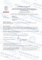 Сертификат поставщика услуг BV, SCBA