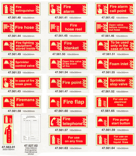 Объемные знаки пожарного оборудования Марко Лтд 6