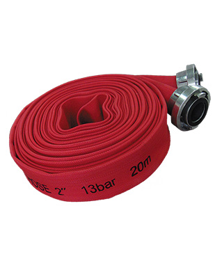 Pressure Fire Hose, latex covered with fittings - 1