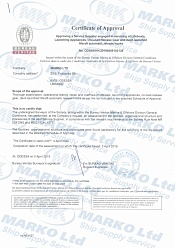Сертификат поставщика услуг BV, LB, LA